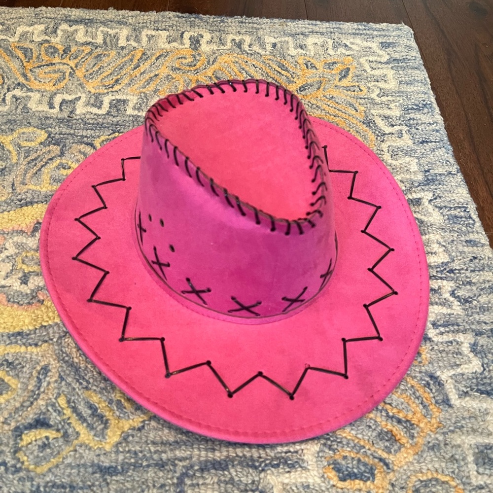 Pink cowgirl hat